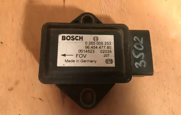 Citroen C8 ESP acceleration yaw rate sensor 9645447780 0265005253 BOSCH