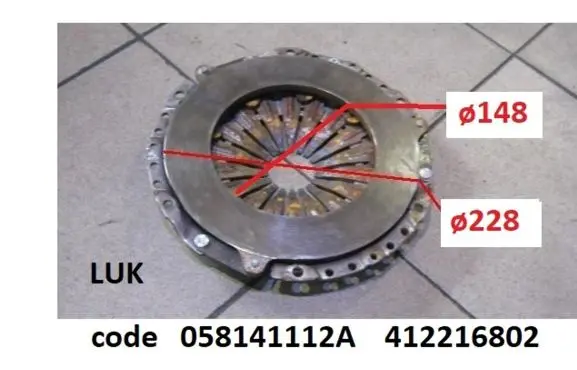 Audi A6 S6 C5 4B Pressure plate 058141112A 412216802