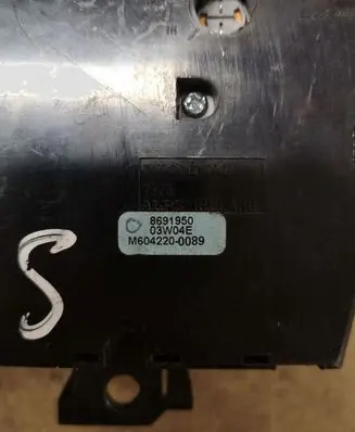 Volvo S60 Climate control unit 03W04E 8691950 7923