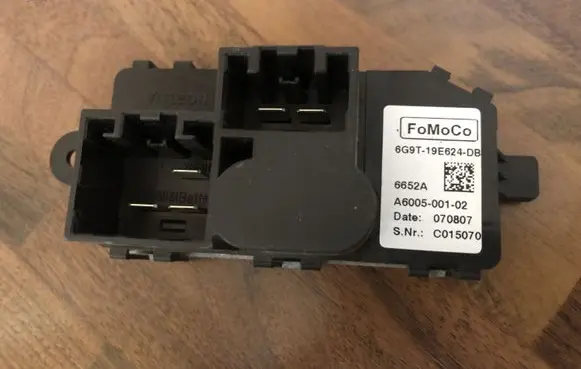 Ford S-MAX Heater blower fan relay 6G9T19E624DB A600500102 6652A
