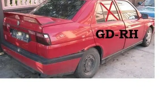 Alfa Romeo 145 - 146 Rear door window glass 447321 UD122EF10RR22