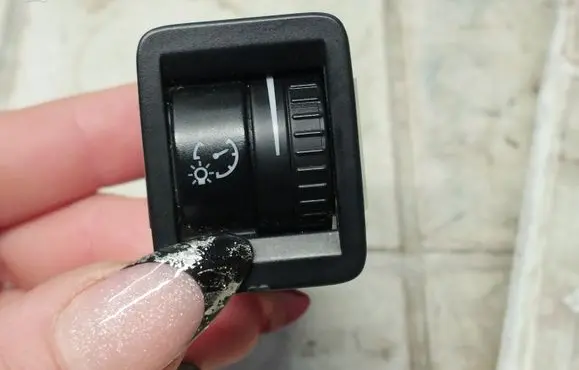 Panel lighting control switch