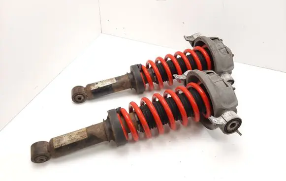 Volkswagen Touareg I Rear shock absorber with coil spring 7L6513029E 7L6512021AA