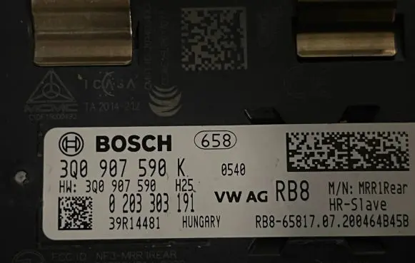 Audi Q3 F3 Distronic sensor radar 3Q0907590K 3Q0907590 0203303191