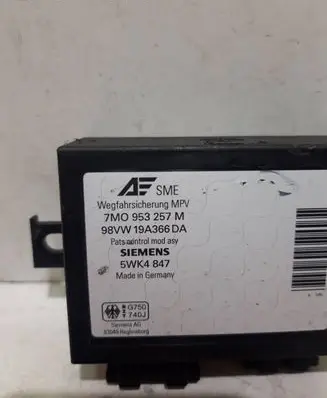 Volkswagen Sharan Immobilizer control unit/module 5WK4847