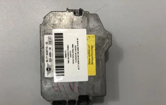Mini One - Cooper Coupe R56 Airbag control unit/module 3428715