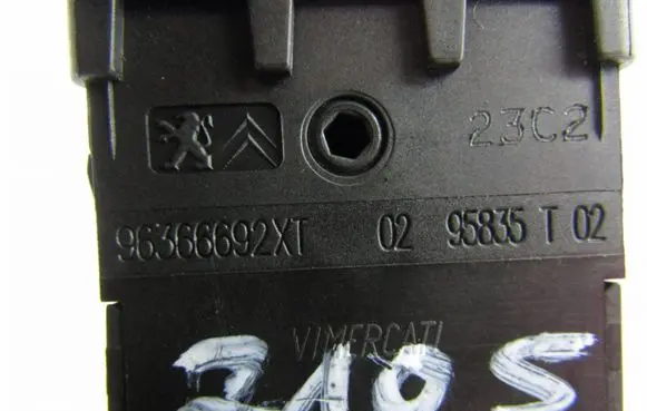 Peugeot 3008 I Headlight level height control switch 96366692XT