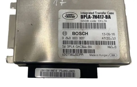 Land Rover Range Rover L405 Transfer box differential control unit DPLA14C366BA 0260003007