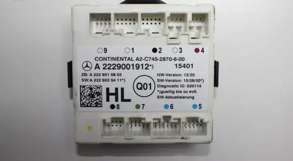 Mercedes-Benz S W222 Door control unit/module A2229001912