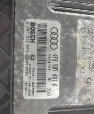 Audi A6 S6 C6 4F Engine control unit/module 4F0907401A 0281011569 4F0910401F