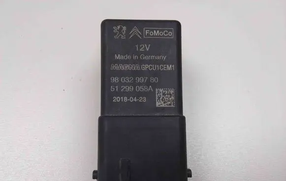 Ford S-MAX Glow plug pre-heat relay 51299058A 9803299780