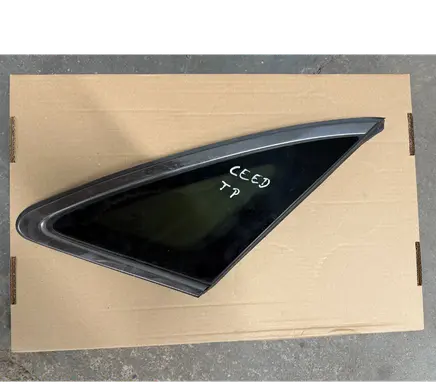 Rear vent window glass