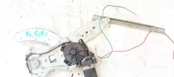 Sliding door window regulator with motor