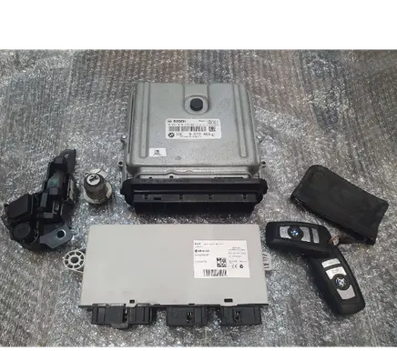 BMW 5 F10 F11 Engine ECU kit and lock set 0281019432 8572455 030268823