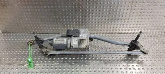 Front wiper linkage and motor