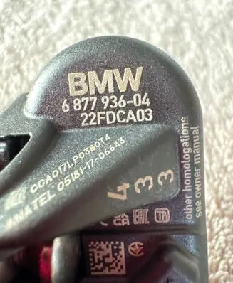 BMW 4 G22 G23 G24 G26 Tire pressure sensor 6877936 22FDCA03