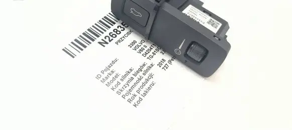 Volvo V60 Tailgate/boot open switch button 31443873