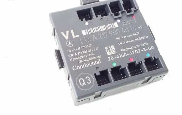 Mercedes-Benz C W204 Door control unit/module A2129004014
