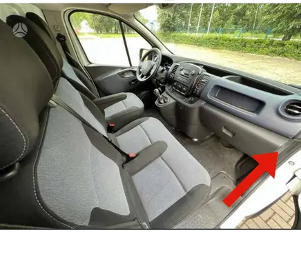 Opel Vivaro Dashboard side end trim 93868016 689202851R 93452501