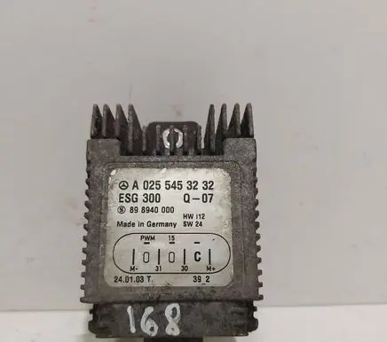 Mercedes-Benz A W168 Coolant fan relay A0255453232 ESG300 898940000