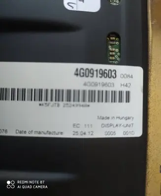 Audi A6 C7 Screen/display/small screen 4G0919603 609616007
