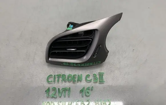 Citroen C3 Dashboard side air vent grill/cover trim A1092112