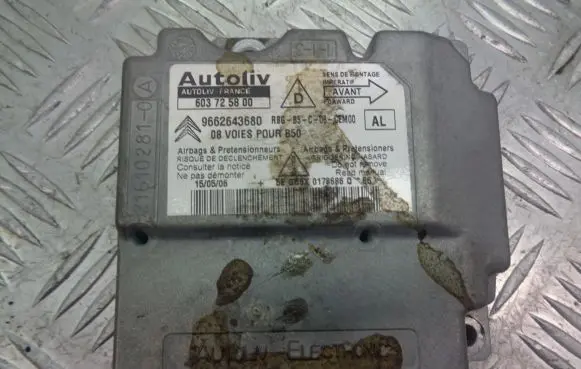 Citroen C4 I Airbag control unit/module 603725800