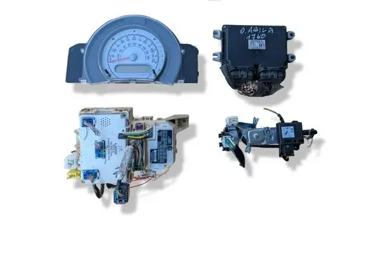 Opel Agila B Engine ECU kit and lock set E6T90072H5ZE 3392051K13