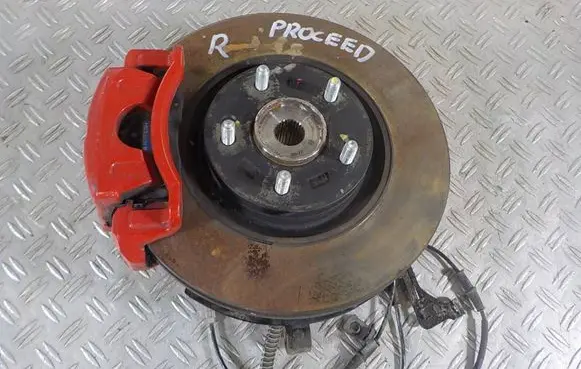 Front wheel hub spindle knuckle