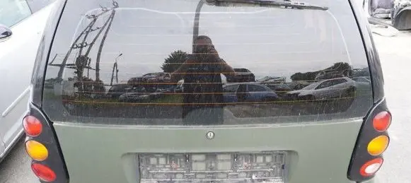 Smart ForTwo I Rear windscreen/windshield window 