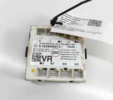 Mercedes-Benz C W205 Door control unit/module A2229000013 A2229015603