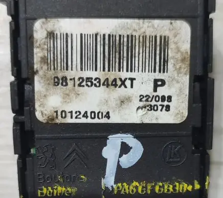 Peugeot 508 II Seat control switch 98125344XT 10124004