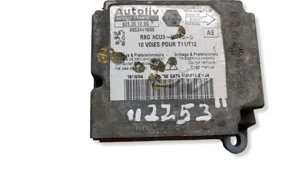 Peugeot 206 Airbag control unit/module 9653441980 603201200