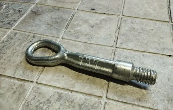 Towing hook eye