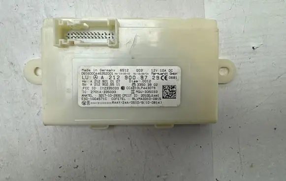 Mercedes-Benz E W212 Keyless (KESSY) go control unit/module A2129009729 2701A335033
