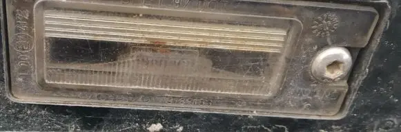 Number plate light