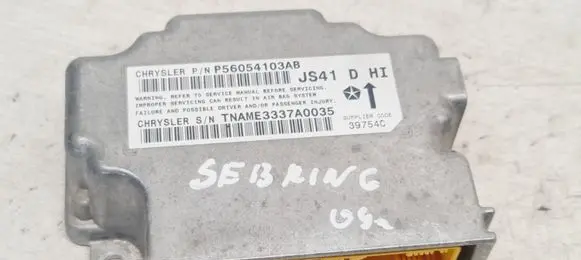 Chrysler Sebring (JS) Airbag control unit/module P56054103AB 39754C TNAME3337A0035