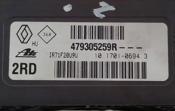 Renault Megane III ESP acceleration yaw rate sensor 479305259RCAREWAYP