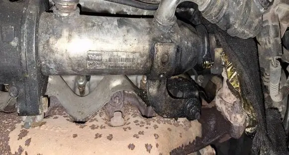 Peugeot 407 EGR valve cooler 9645689780