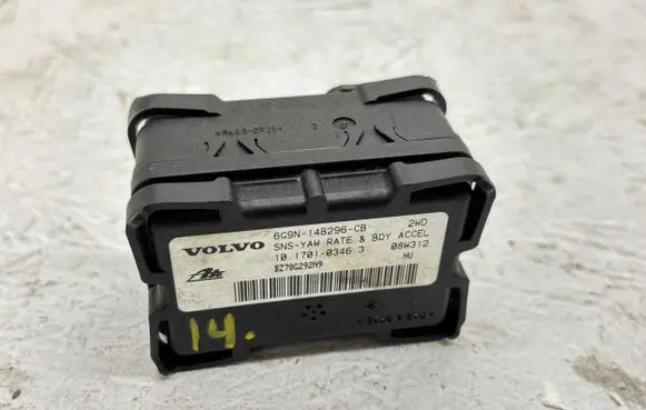 Volvo S80 ESP acceleration yaw rate sensor 6G9N14B296CB