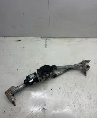 Front wiper linkage and motor