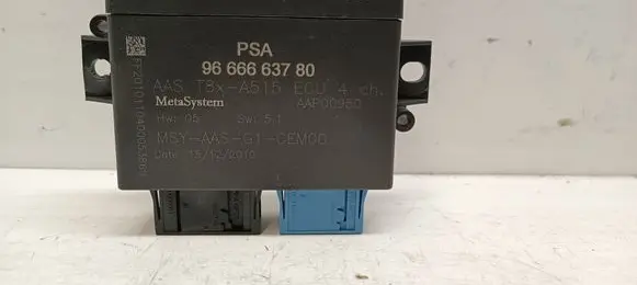 Peugeot 3008 I Parking PDC control unit/module 9666663780