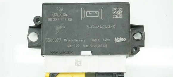 Peugeot 2008 II Parking PDC control unit/module 9838793680