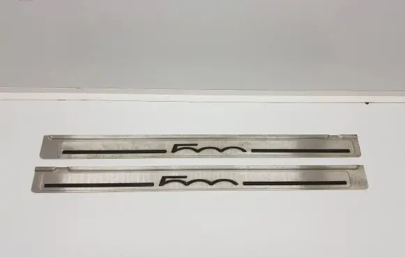 Fiat 500 sill trim set (inner) 