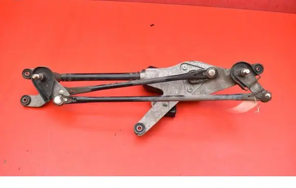 Front wiper linkage and motor