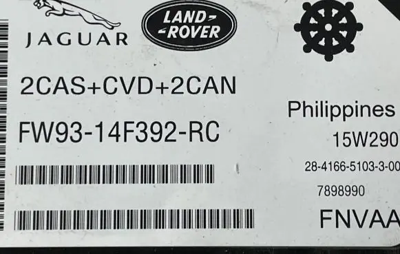 Jaguar XJ X351 Central body control module FW9314F392RC 28416651033 2000000399416