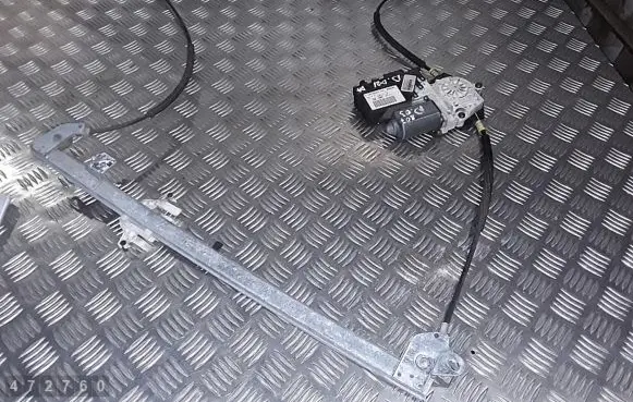 Rear door window regulator with motor