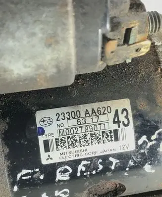 Subaru Forester SG Starter motor M002T89071 23300AA620