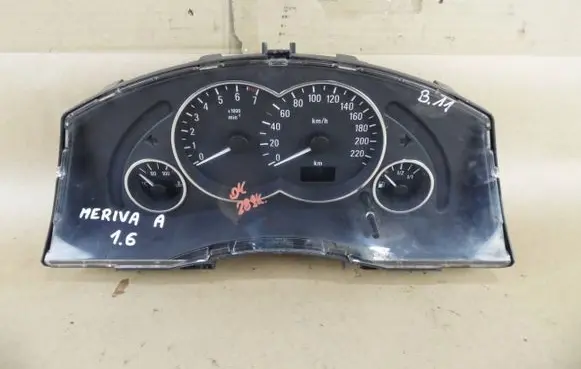 Opel Meriva A Speedometer (instrument cluster) 110080162027 13173382XU 151201E