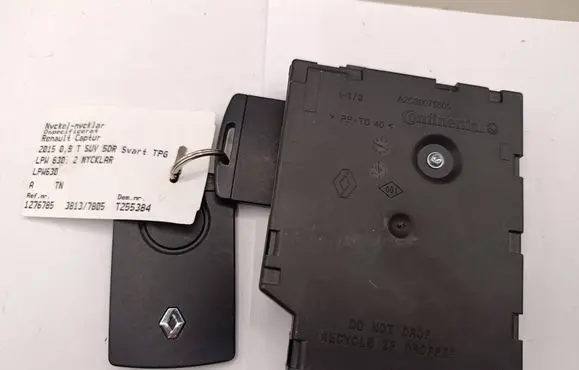 Renault Captur Ignition key card reader 285908018R A2C30075300 A2C84331301